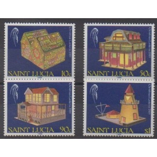 Acheter cette série de timbres de Sainte-Lucie de l'année 1989 (No 932/935).