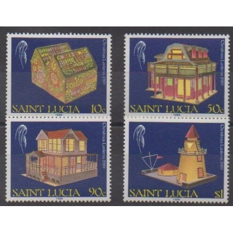 Sainte-Lucie - 1989 - No 932/935 - Noël
