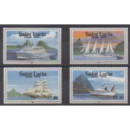 Sainte-Lucie - 1991 - No 965/968 - Navigation