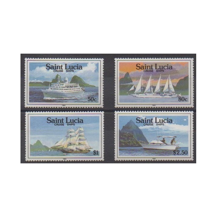 Buy this set of stamps of St. Lucia of the year 1991 (Nb 965/968).