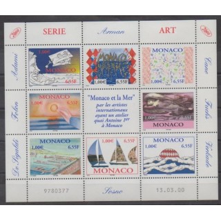 Acheter cette série de timbres de Monaco de l'année 2000 (No 2240/2247).