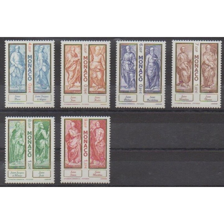 Buy this set of stamps of Monaco of the year 2000 (Nb 2232/2237).
