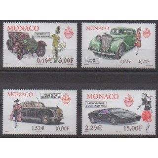 Acheter cette série de timbres de Monaco de l'année 2000 (No 2257/2260).