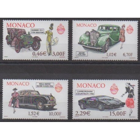 Monaco - 2000 - Nb 2257/2260 - Cars