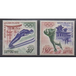 Gabon - 1972 - Nb PA122/PA123 - Winter Olympics
