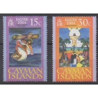 Acheter cette série de timbres des îles Caïmans  de l'année 2004 (No 965/966).