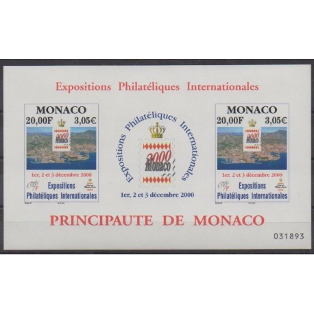 Monaco - Blocks and sheets - 2000 - Nb BF85 - Exhibition