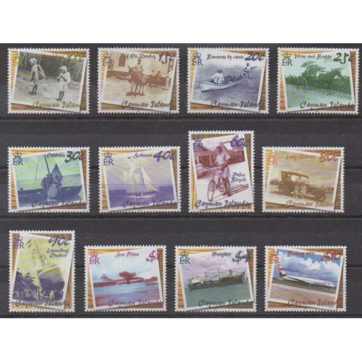 Acheter cette série de timbres des îles Caïmans  de l'année 2001 (No 884/895).