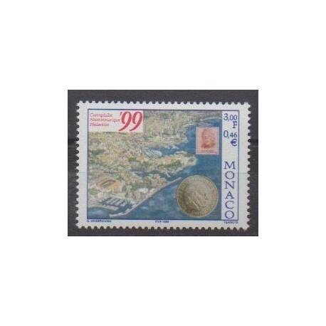 Monaco - 1999 - No 2218 - Monnaies, billets ou médailles