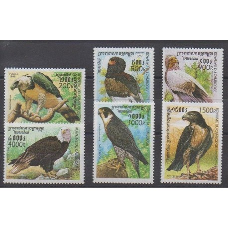 Cambodia - 1999 - Nb 1677/1682 - Birds