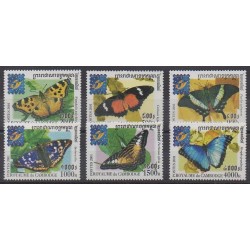 Cambodge - 2001 - No 1807/1812 - Insectes - Philatélie