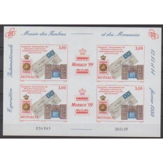 Buy this souvenir sheet  of Monaco of the year 1999 (Nb BF81).