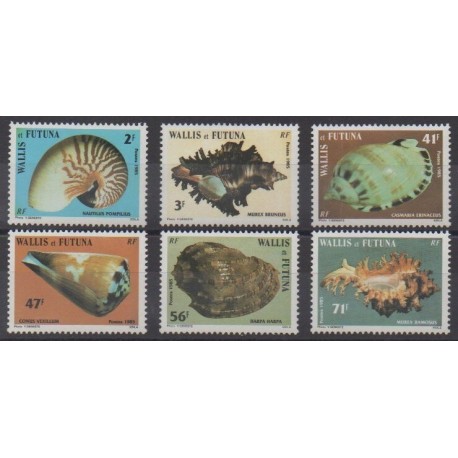 Wallis and Futuna - 1985 - Nb 323/328 - Sea animals