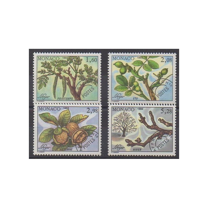 Acheter cette série de timbres de Monaco de l'année 1992 (No P110/P113).
