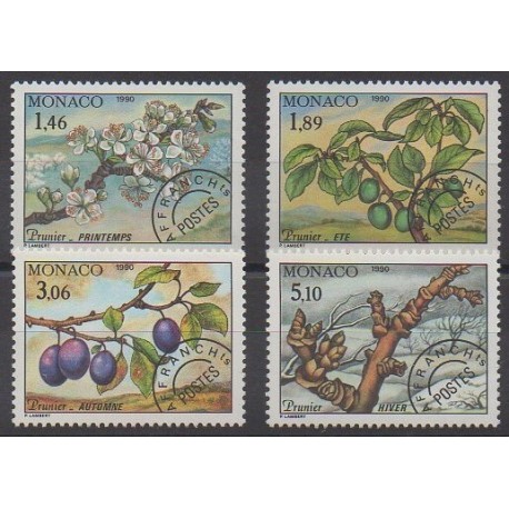 Monaco - Precancels - 1990 - Nb P106/P109 - Trees - Fruits or vegetables