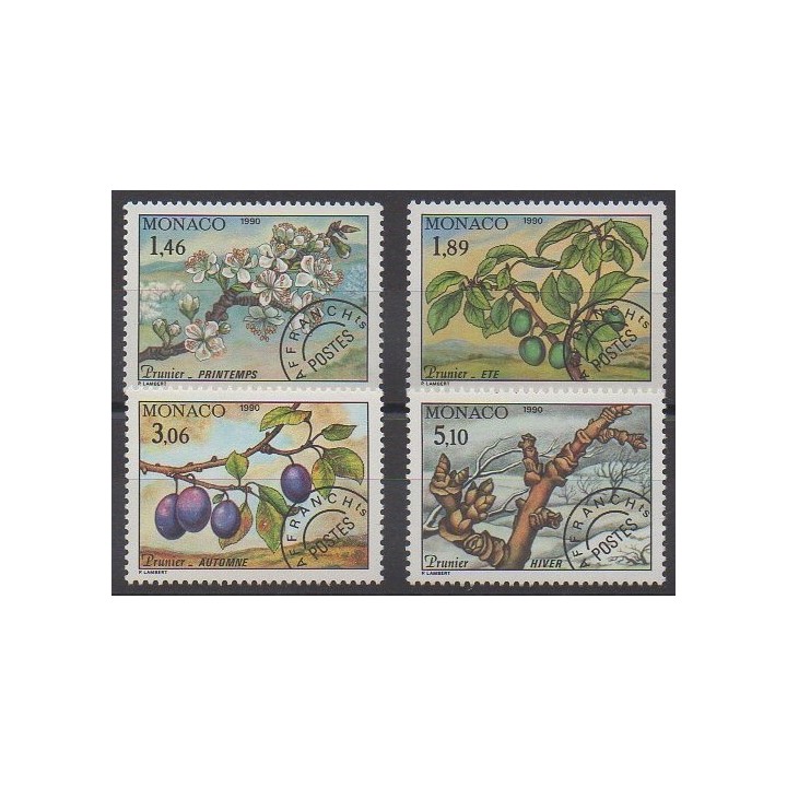 Acheter cette série de timbres de Monaco de l'année 1990 (No P106/P109).