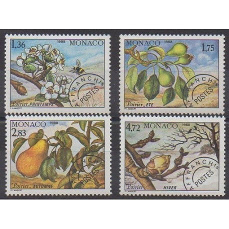 Monaco - Precancels - 1988 - Nb P98/P101 - Trees - Fruits or vegetables