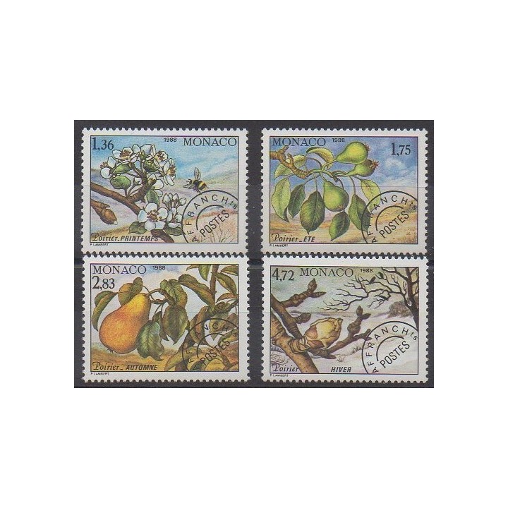 Acheter cette série de timbres de Monaco de l'année 1988 (No P98/P101).