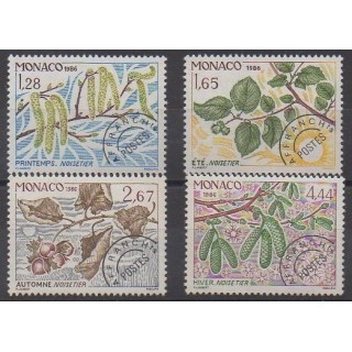Acheter cette série de timbres de Monaco de l'année 1986 (No P90/P93).