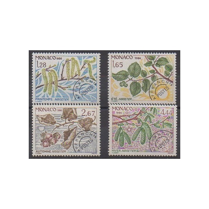 Acheter cette série de timbres de Monaco de l'année 1986 (No P90/P93).