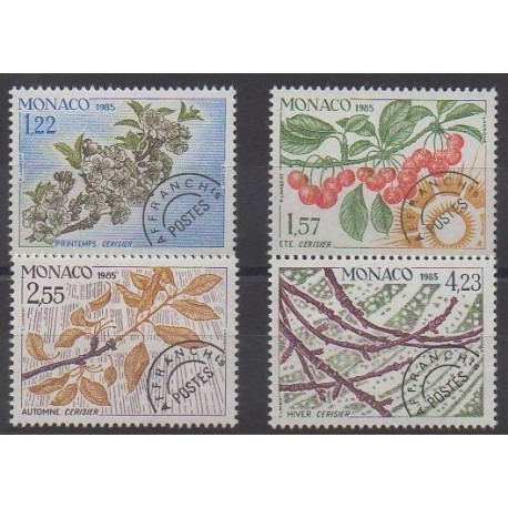 Monaco - Préoblitérés - 1985 - No P86/P89 - Arbres - Fruits ou légumes
