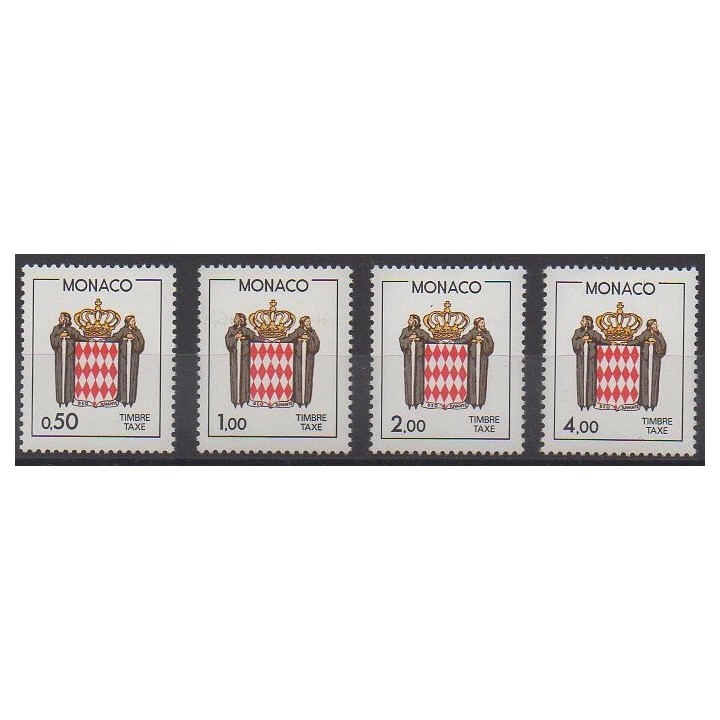 Acheter cette série de timbres de Monaco  de l'année 1986 (No T83/T86).