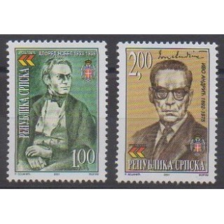 Acheter cette série de timbres de Bosnie-Herzégovine République Serbe de l'année 2001 (No 202/203).