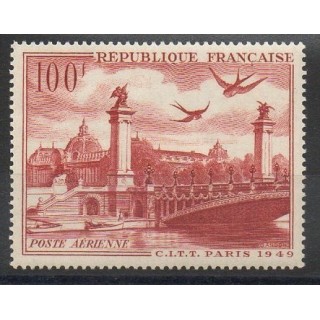 Timbres  - France - Poste aérienne - 1949 - No PA 28
