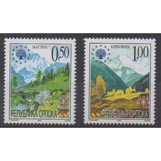 Buy this set of stamps of Bosnia and Herzegovina of the year 2002 (Nb 244/245).