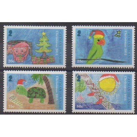 Caïmans (Iles) - 2015 - No 1248/1251 - Noël - Dessins d'enfants