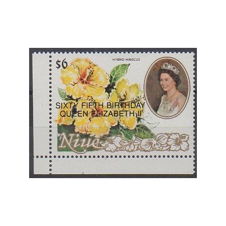 Niue - 1991 - No 565 - Fleurs - Royauté - Principauté