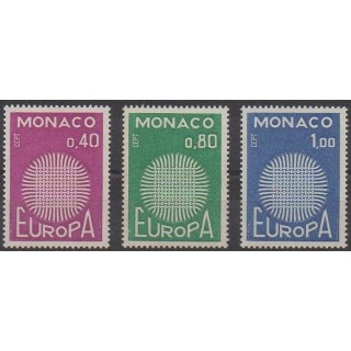 Buy this set of stamps of Monaco of the year 1970 (Nb 819/821).