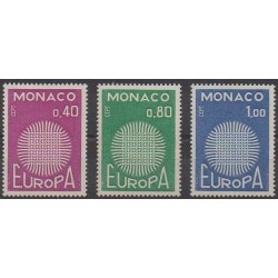 Monaco - 1970 - No 819/821 - Europa