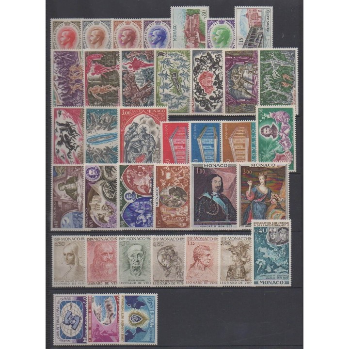 Buy the stamps of Monaco of the year 1969 (Nb 772/808).