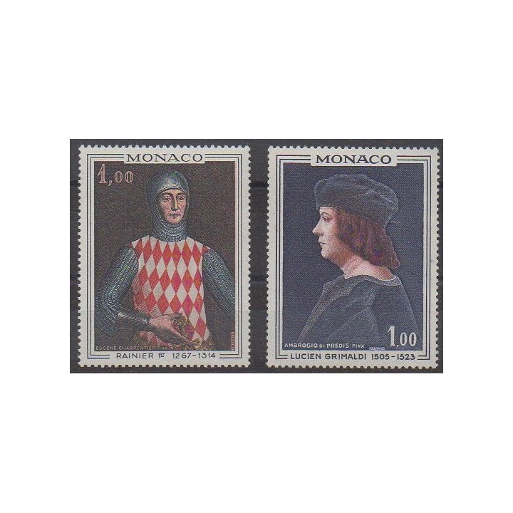 Acheter cette série de timbres de Monaco de l'année 1967 (No 734/735).