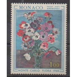 Monaco - 1968 - Nb 743 - Paintings - Flowers
