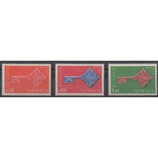 Acheter cette série de timbres de Monaco de l'année 1968 (No 749/751).