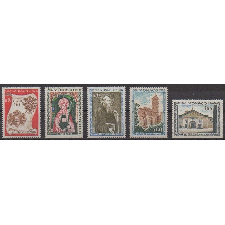 Acheter cette série de timbres de Monaco de l'année 1968 (No 744/748).