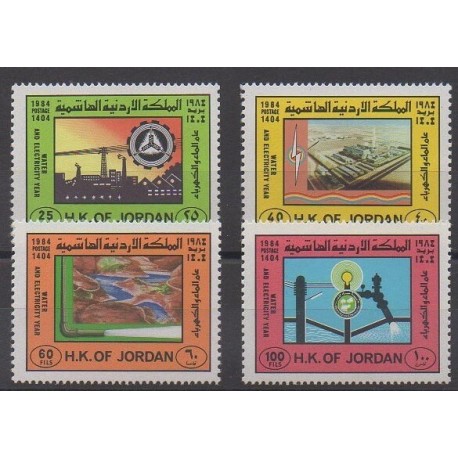 Jordanie - 1984 - No 1142/1145 - Sciences et Techniques