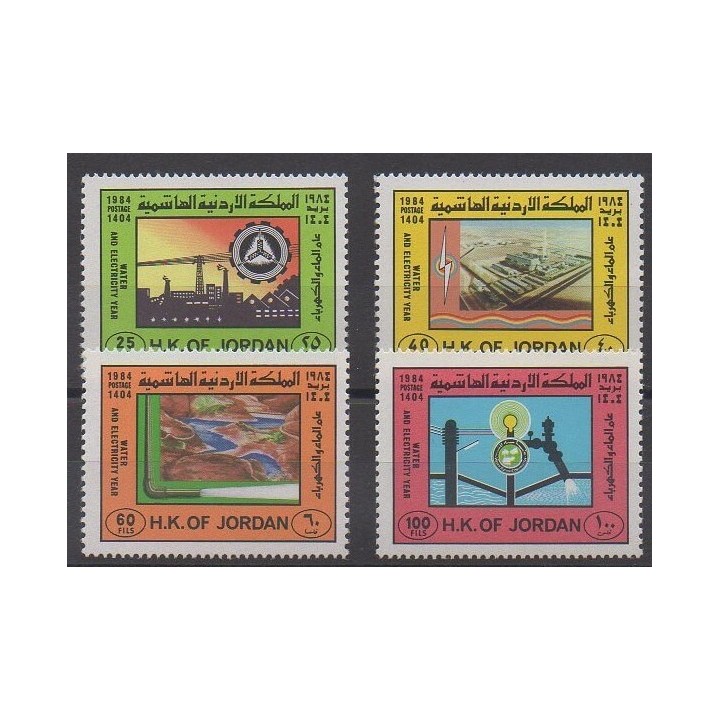 Acheter cette série de timbres de Jordanie de l'année 1984 (No 1142/1145).