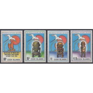 Acheter cette série de timbres des îles  Cook  de l'année 1992 (No 1055/1058).