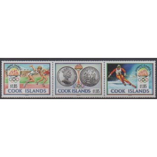 Acheter cette série de timbres des îles  Cook  de l'année 1990 (No 1010/1012).
