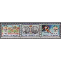 Cook (Islands) - 1990 - Nb 1010/1012 - Summer Olympics - Winter Olympics