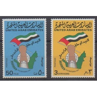 Buy this set of stamps of United Arab Emirates of the year 1985 (Nb 174/175).