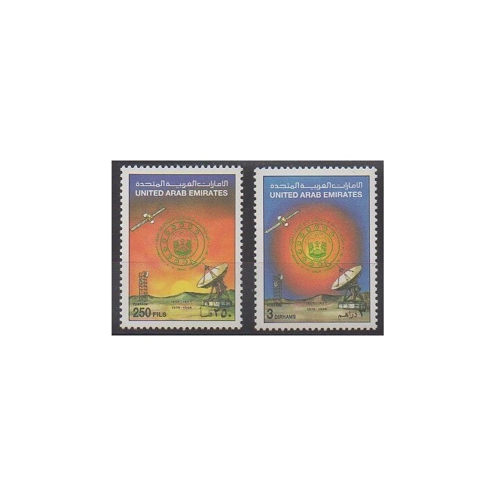 Acheter cette série de timbres des Emirats arabes unis de l'année 1986 (No 191/192).
