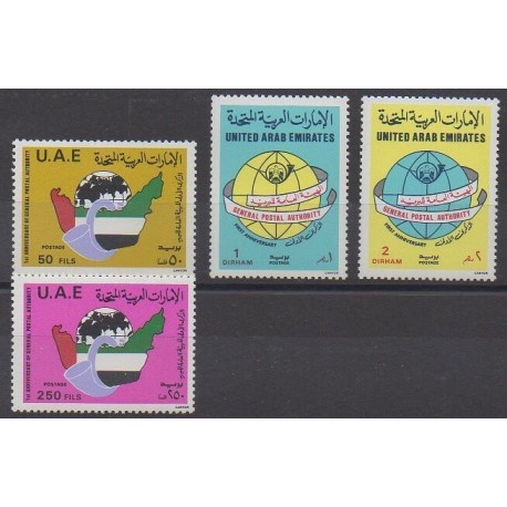 Emirats arabes unis - 1986 - No 184/187 - Service postal