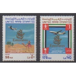 Emirats arabes unis - 1986 - No 196/197 - Aviation