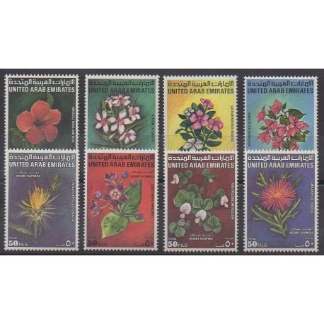 United Arab Emirates - 1990 - Nb 304/311 - Flowers
