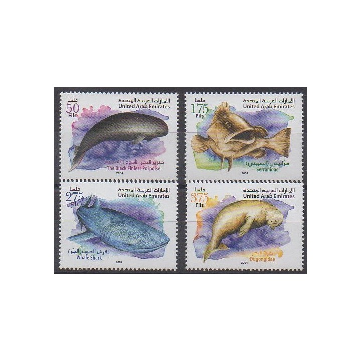 Acheter cette série de timbres des Emirats arabes unis de l'année 2004 (No 743/746).