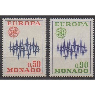 Buy this set of stamps of Monaco of the year 1972 (Nb 883/884).